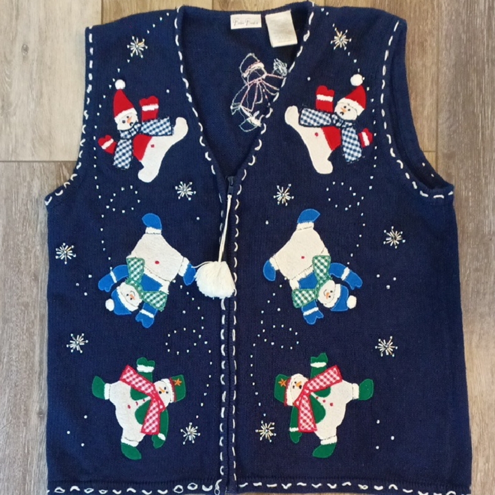 Festive Snowman Knit Vest